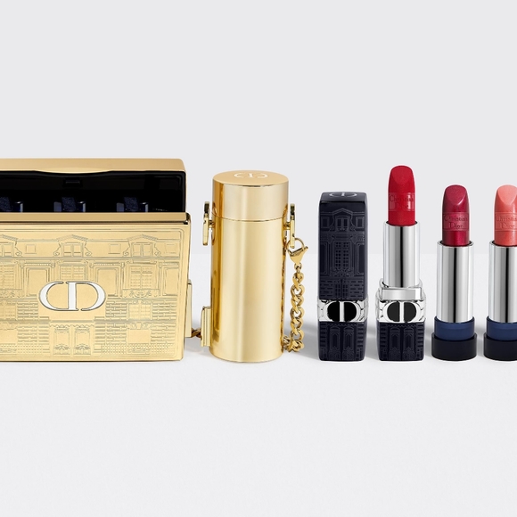 Rouge Dior Minaudiere Limited Edition Holiday 2021 Gift Set Christian Dior Lip - Picture 3 of 7